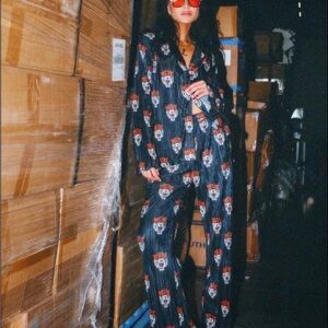 Dressed in LALA Black Tiger Print Set